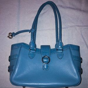 Blue Leather Brighton Purse
